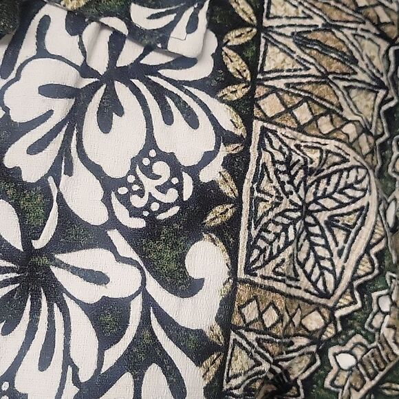 GOOD VIBES TROPICAL PRINT SHORT SLEEVE BUTTONED CASUAL SHIRT SZ XL - Picture 2 of 4